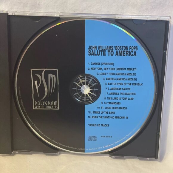 John Williams/Boston Pops Salute To America (CD, 1996) Polygram Special Markets - Picture 6 of 6